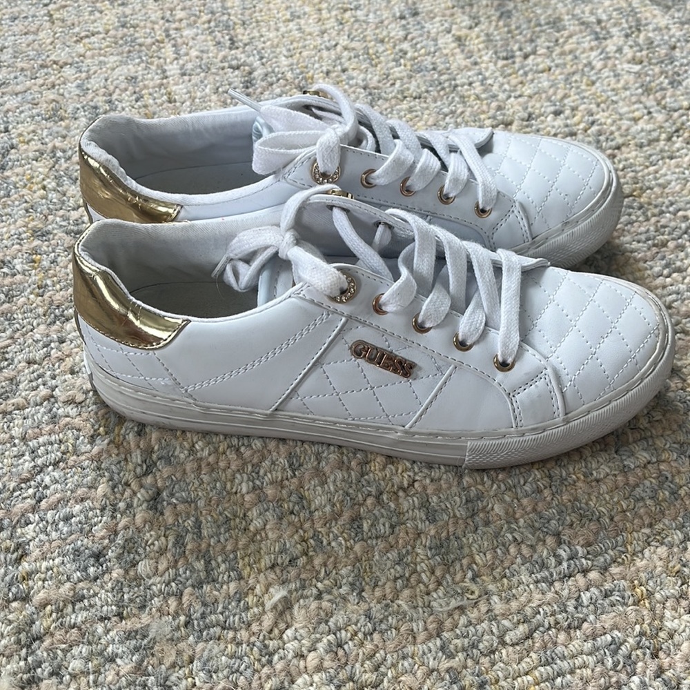 White GUESS sneakers